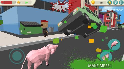 Crazy Pig Simulator स्क्रीनशॉट 1