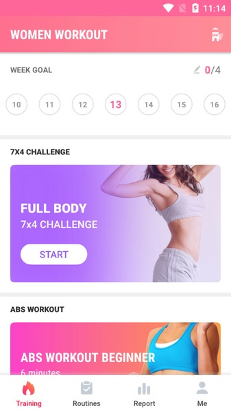 Workout for Women: Fit at Home Screenshot 2