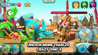 Dino Bash: Travel Through Time Screenshot 2