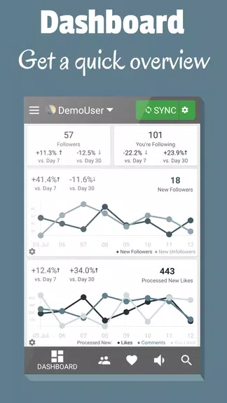 Follower Stats for Instagram Captura de pantalla 1