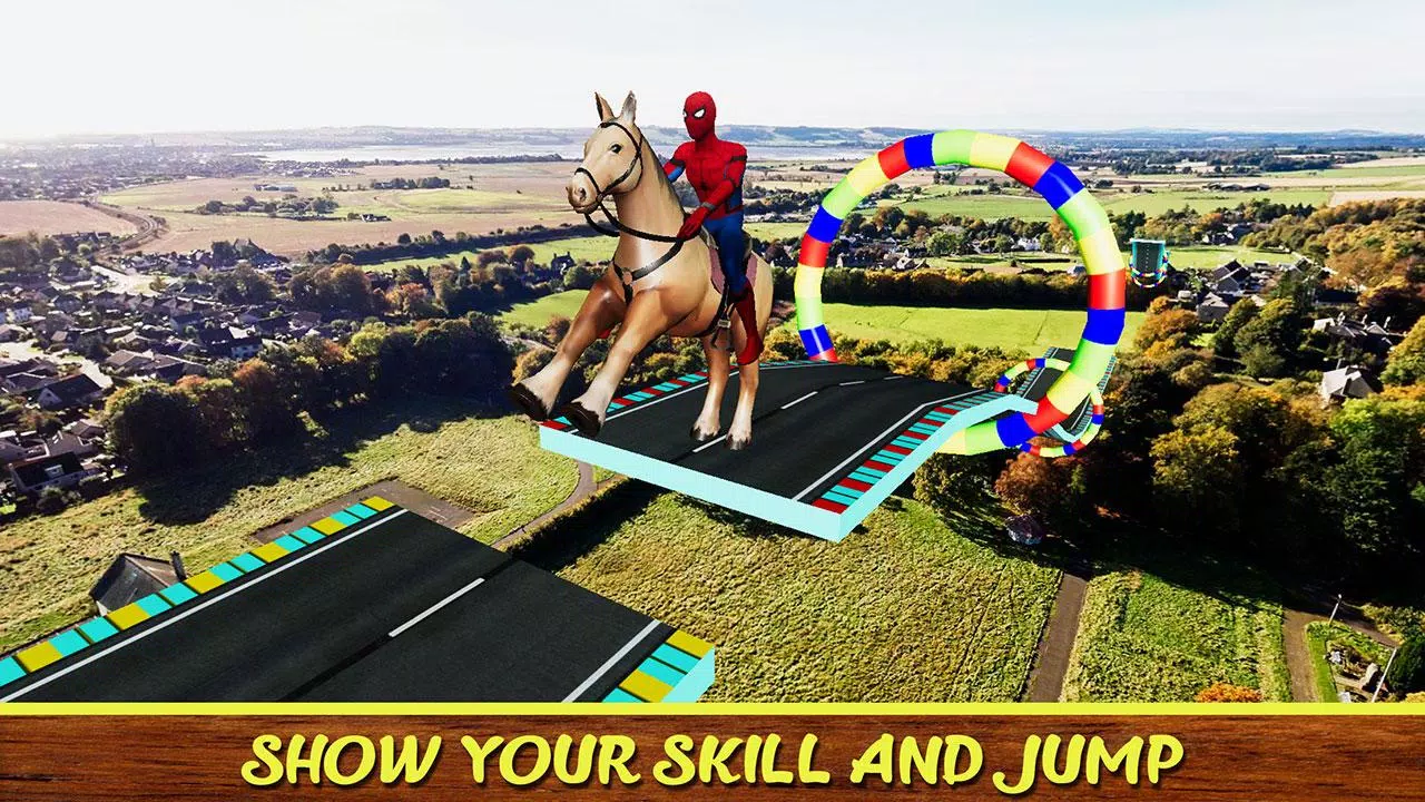 Diligent SuperHeroes Horse Riding 3d Capture d'écran 1