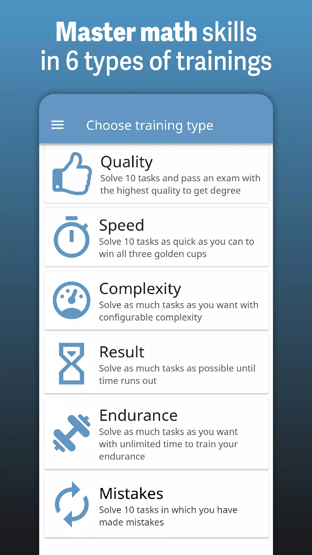 Schermata Speed Math Mental Quick Games 1