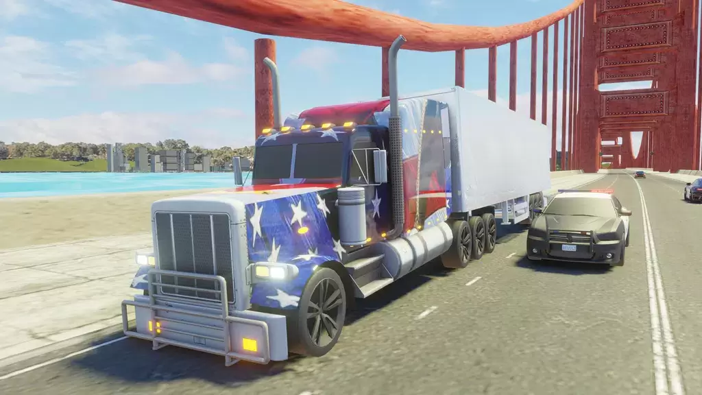 Usa Truck Simulator Car Games Ảnh chụp màn hình 1