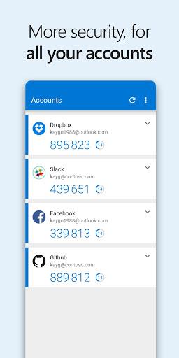 Microsoft Authenticator Zrzut ekranu 2