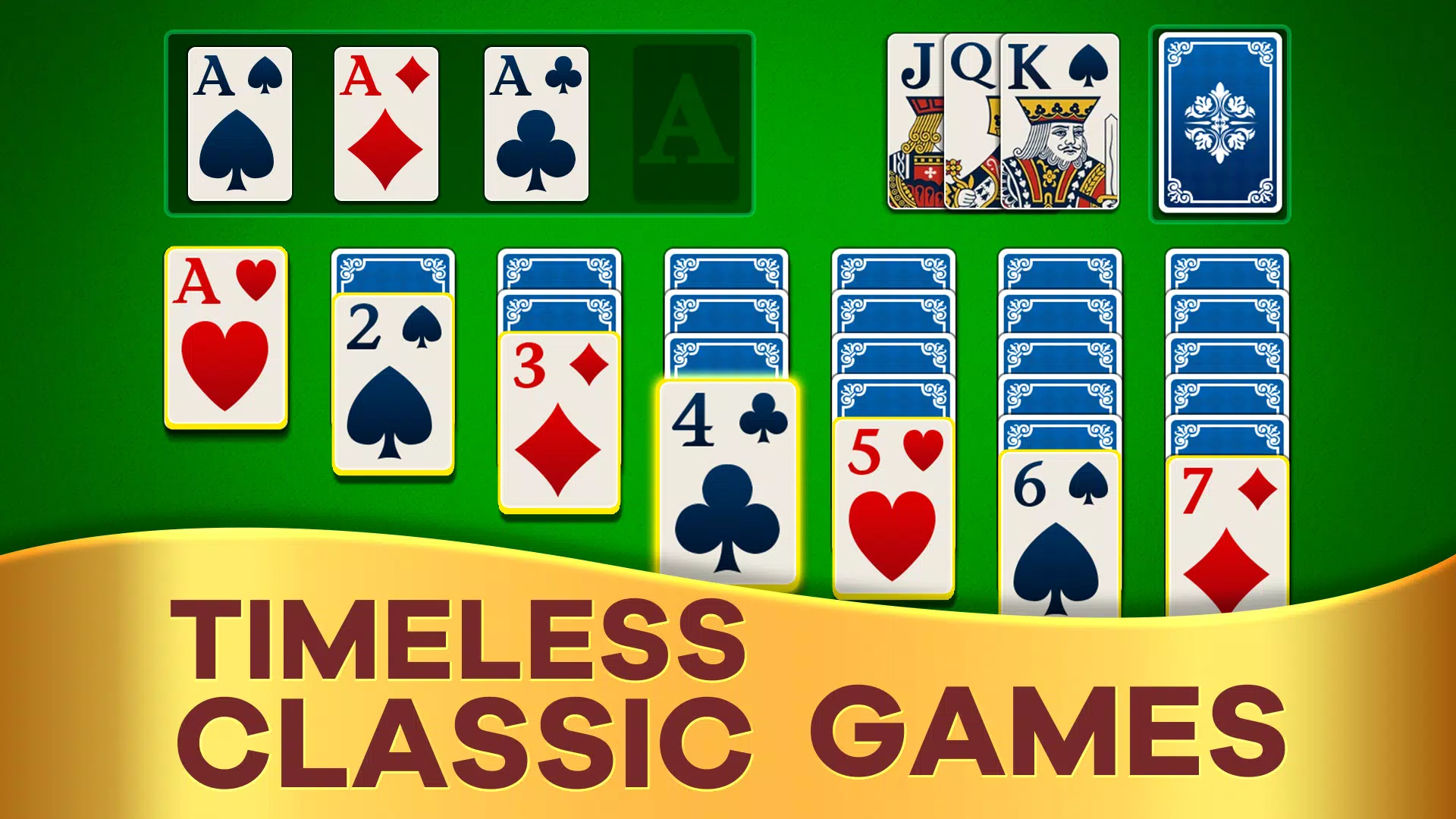 Classic Klondike Solitaire Ekran Görüntüsü 1