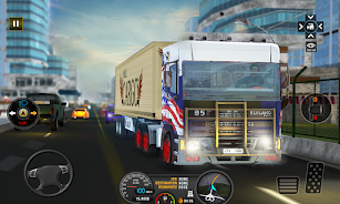 Euro Truck Transport Cargo Sim स्क्रीनशॉट 3