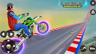 Bike Stunt 3D Simulator Games 스크린샷 4