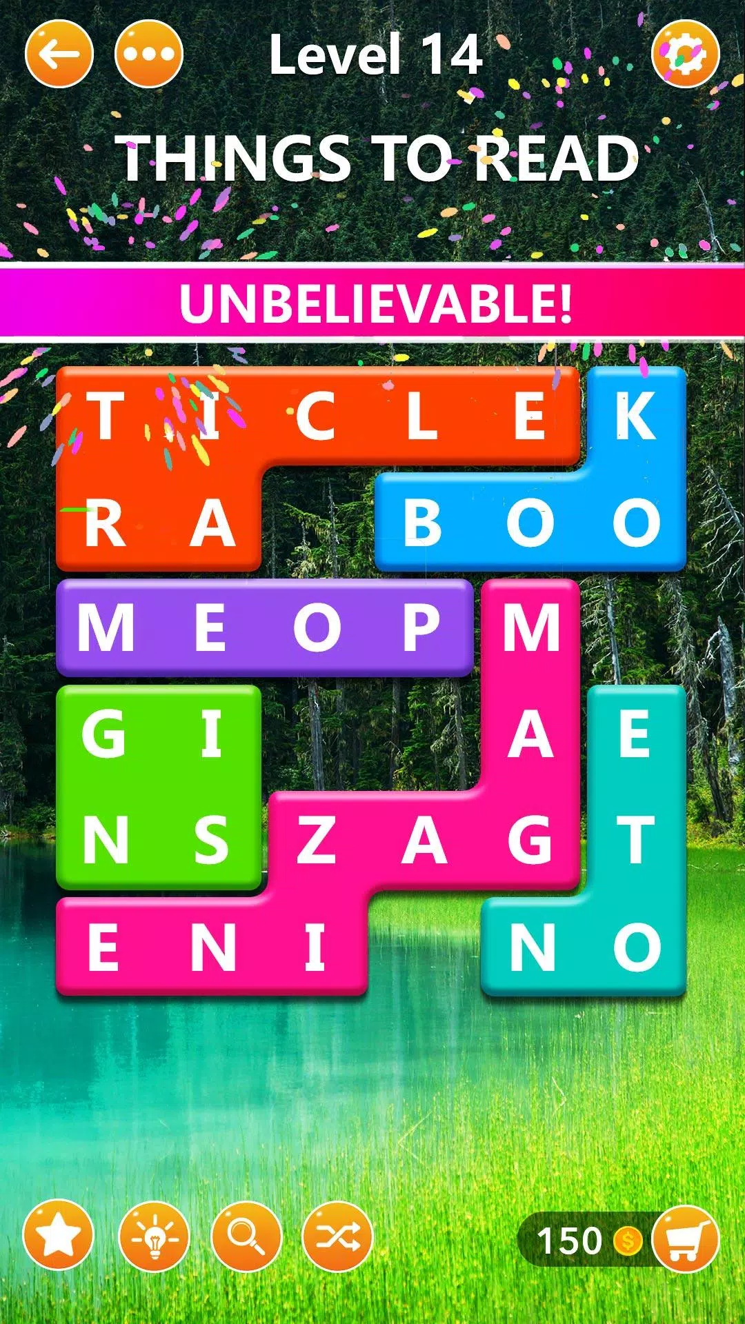 Word Blocks Puzzle - Jeux de m Capture d'écran 2
