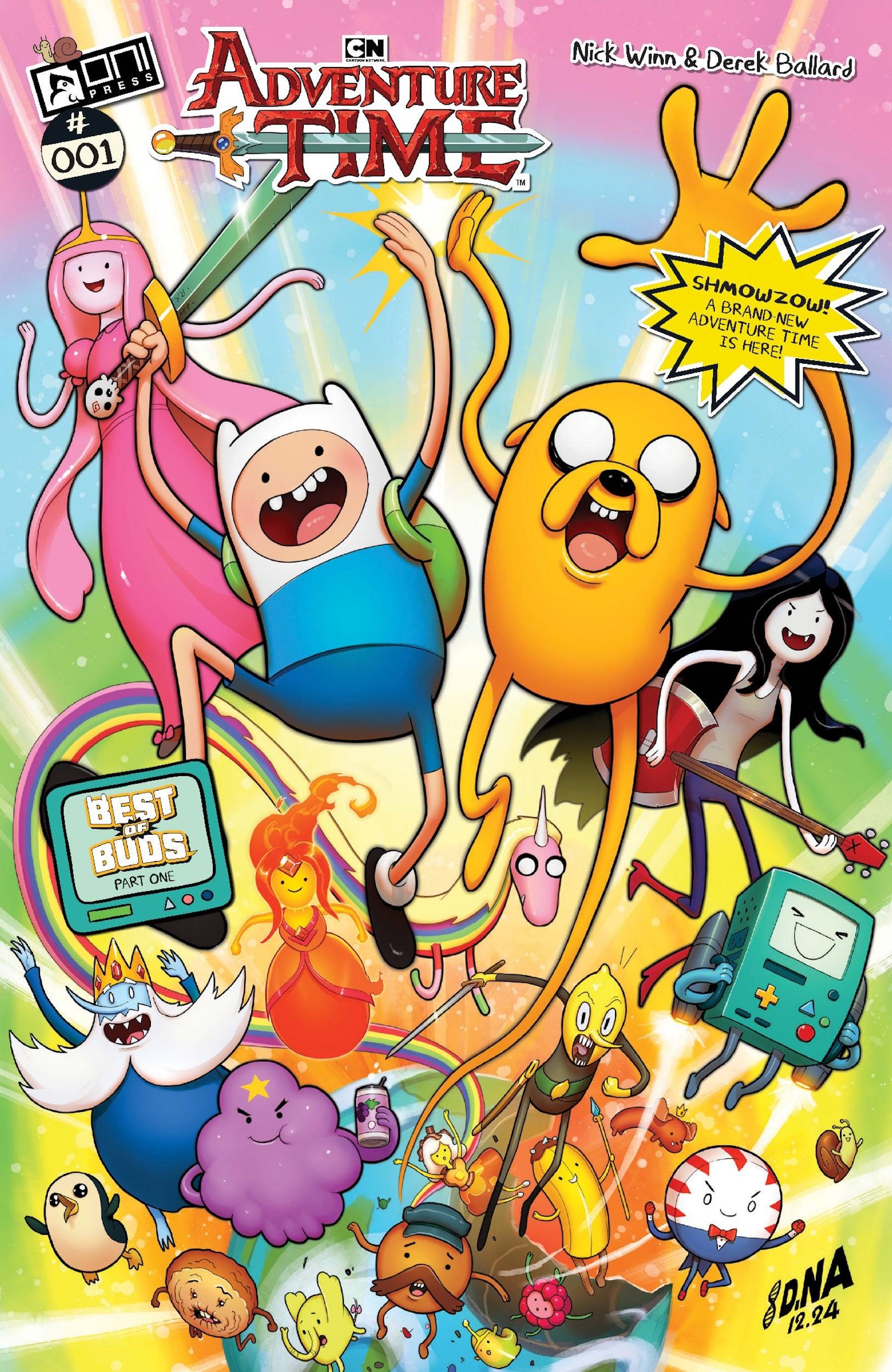Adventure Time comic cover art