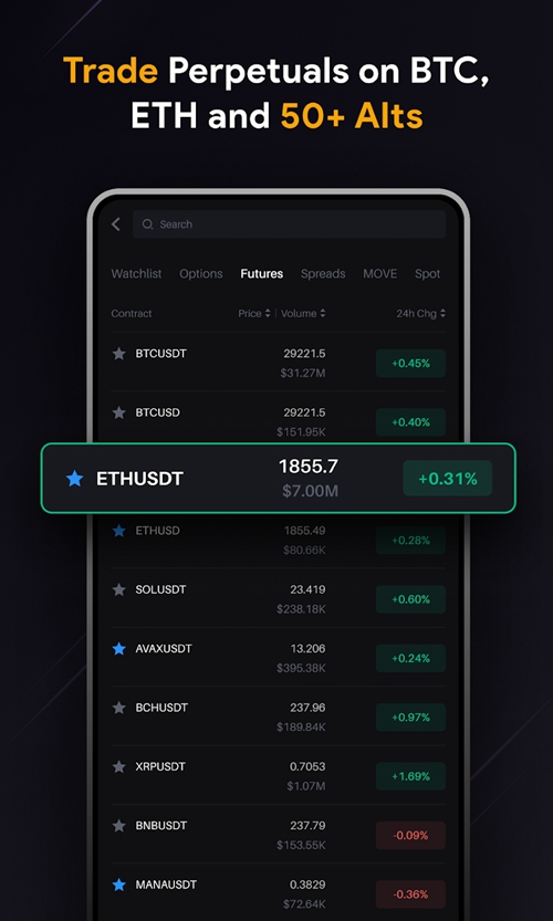 Delta Exchange ภาพหน้าจอ 2