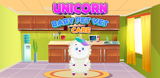 Unicorn Baby Pet Vet Care Game Schermafbeelding 2