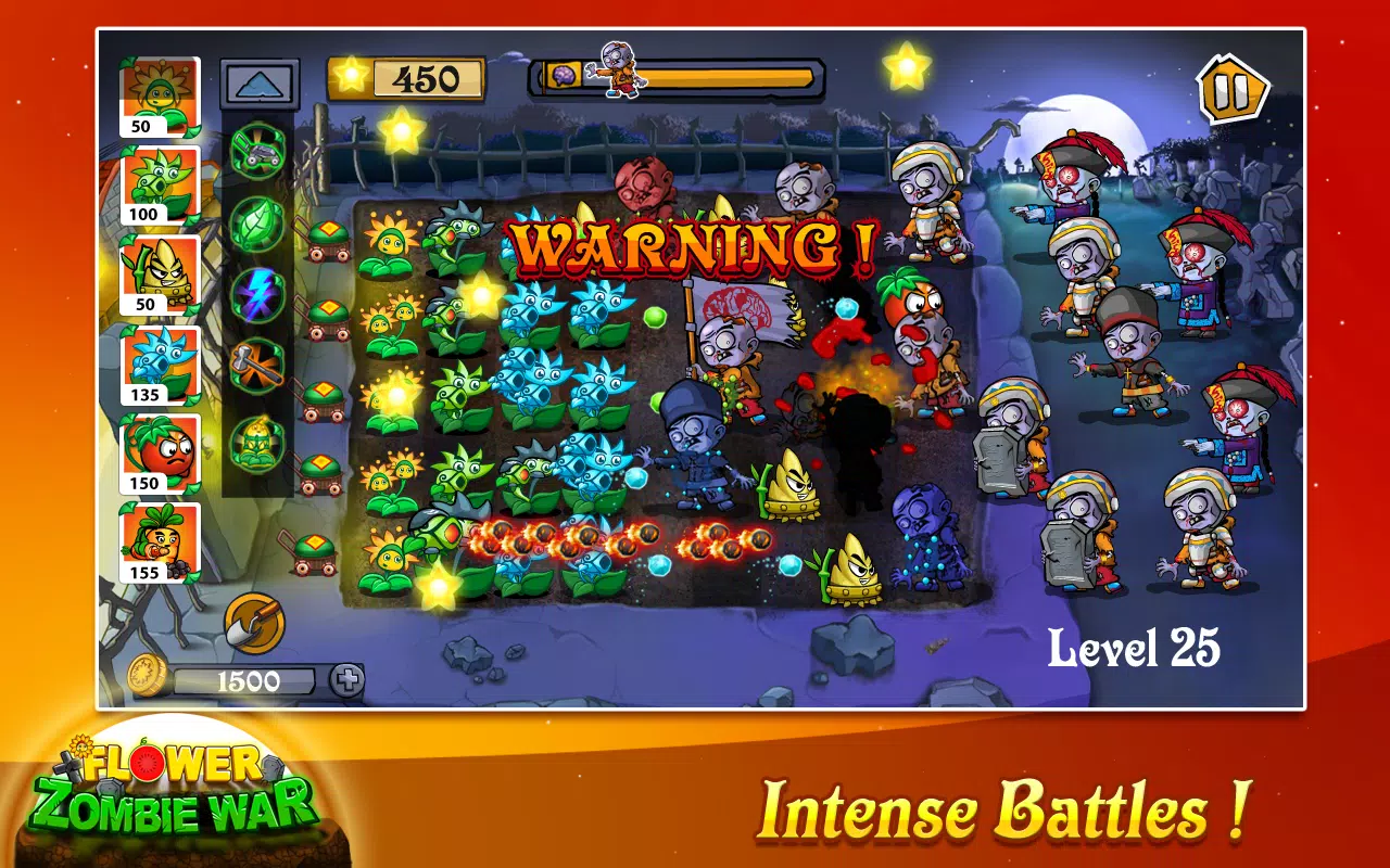 Flower Zombie War Captura de tela 3