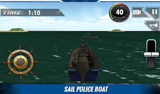 Police Boat Shooting Games 3D ภาพหน้าจอ 4