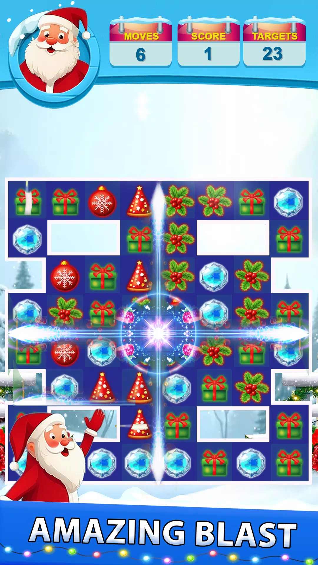 Santa Match Adventure ဖန်သားပြင်ဓာတ်ပုံ 1