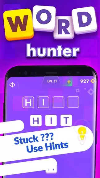 Word Hunter - Offline Word Puz Tangkapan skrin 2