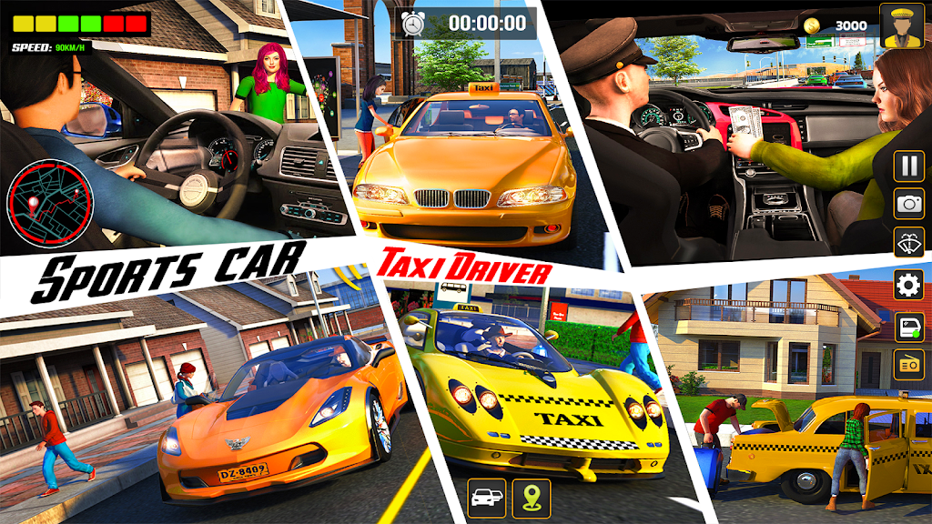 City Cab Driver Car Taxi Games Screenshot 3