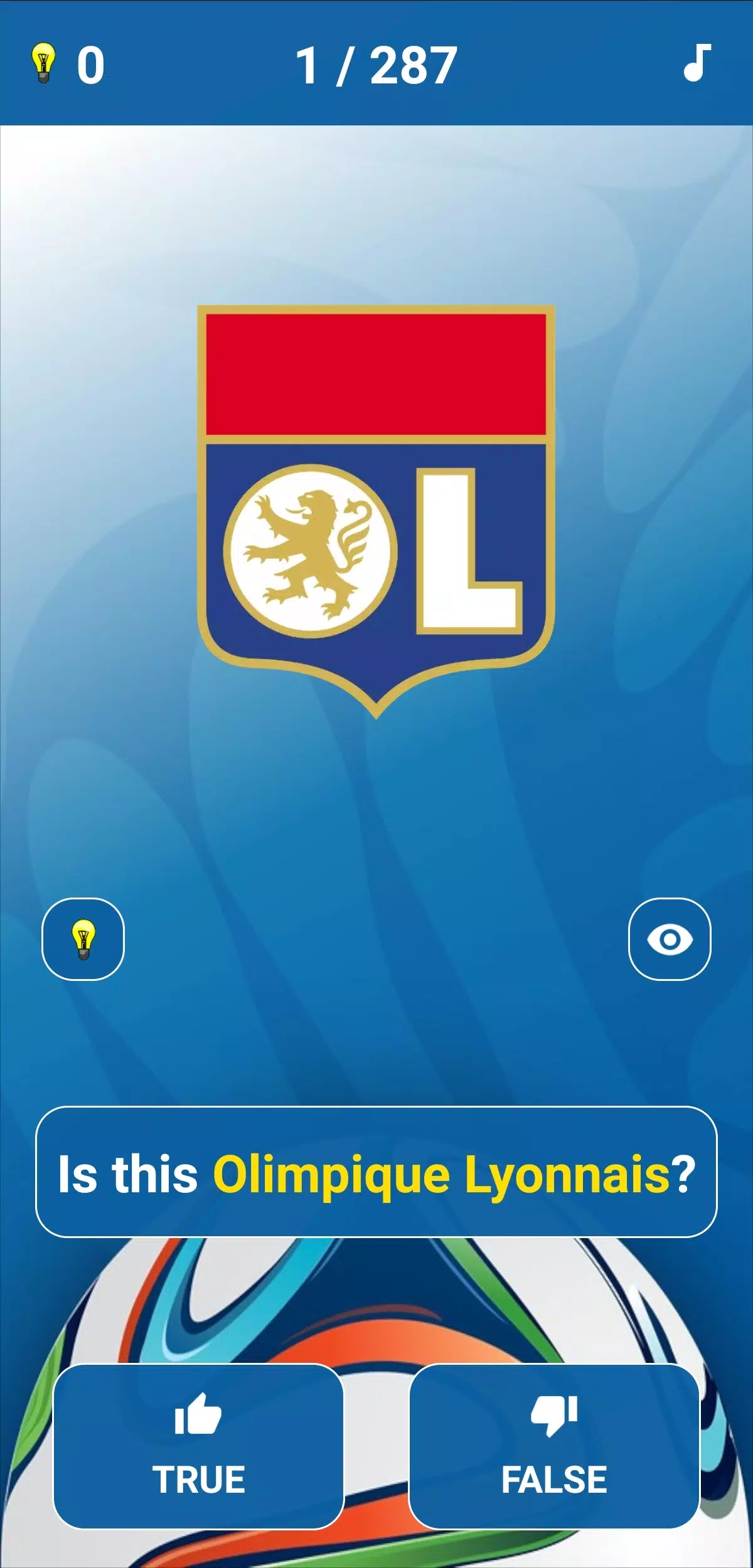 Soccer Clubs Logo Quiz Captura de tela 2