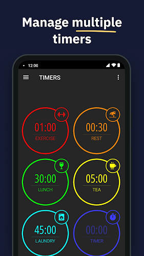 MultiTimer: Multiple timers स्क्रीनशॉट 1