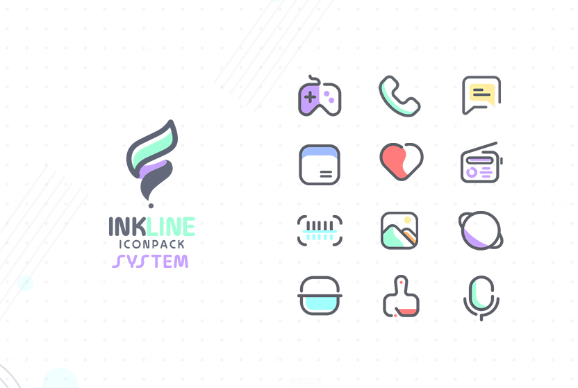 InkLine Icon Pack Mod Screenshot 1