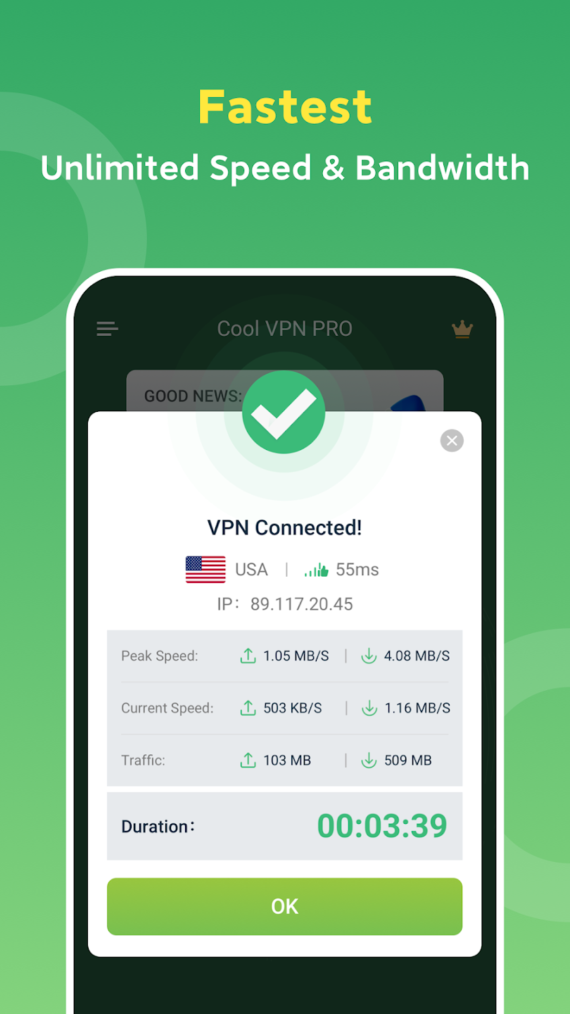 Cool VPN Pro: Secure VPN Proxy スクリーンショット 2
