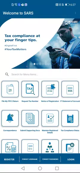 SARS Mobile eFiling ภาพหน้าจอ 2