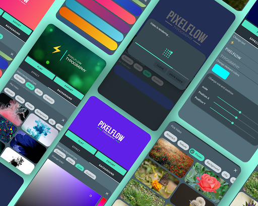 PixelFlow: Intro video maker Captura de pantalla 2