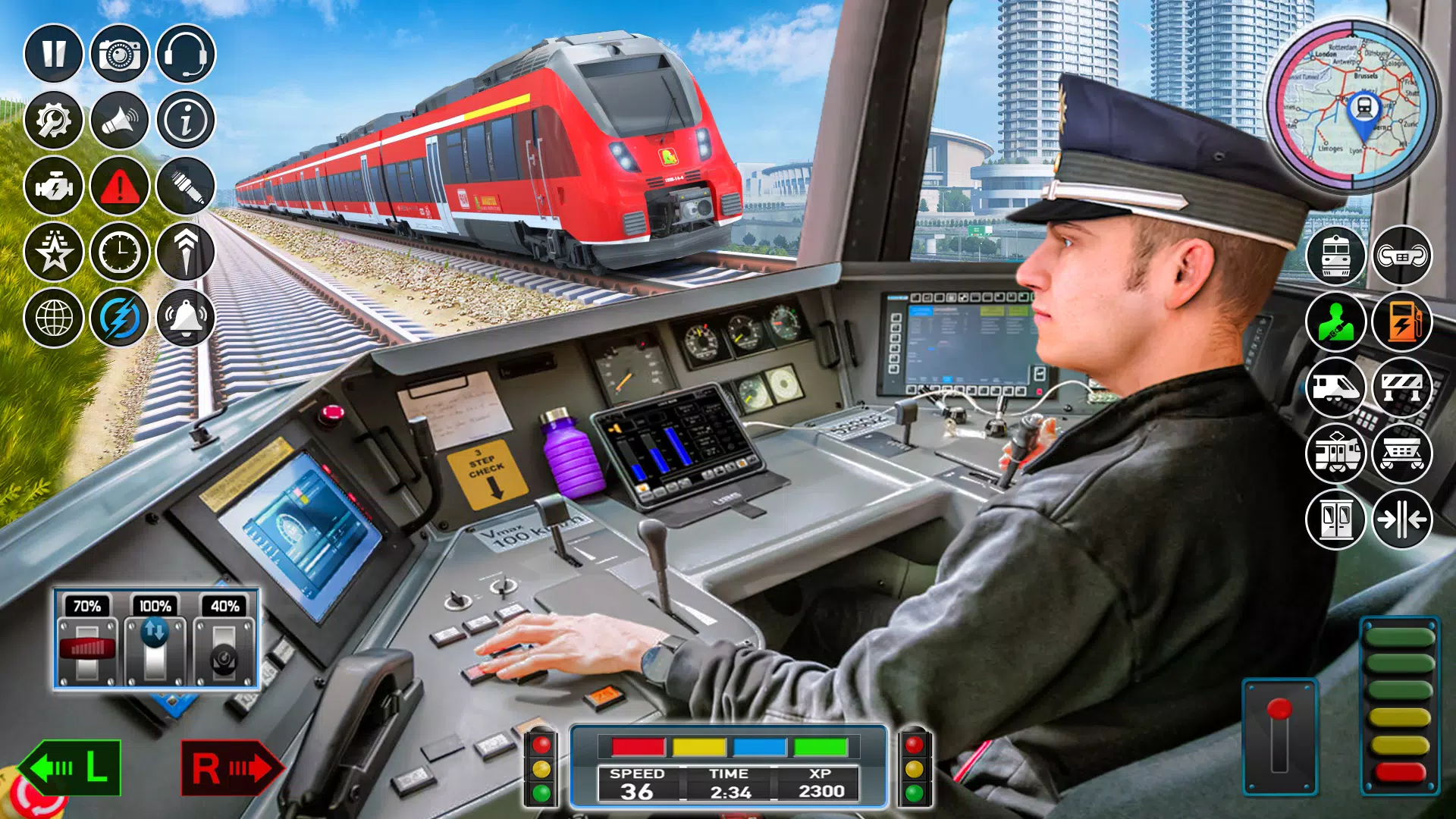 jeu de train de ville jeux 3D Capture d'écran 2