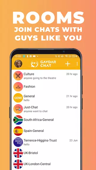 Gaydar Chat Captura de pantalla 1