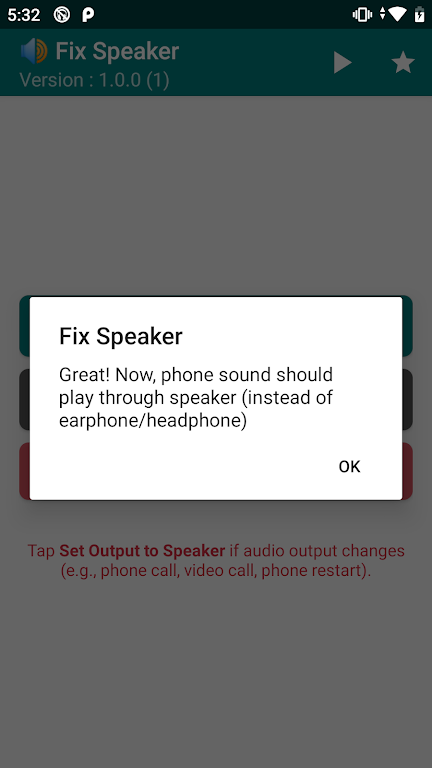 Fix Speaker - Disable Earphone Capture d'écran 2