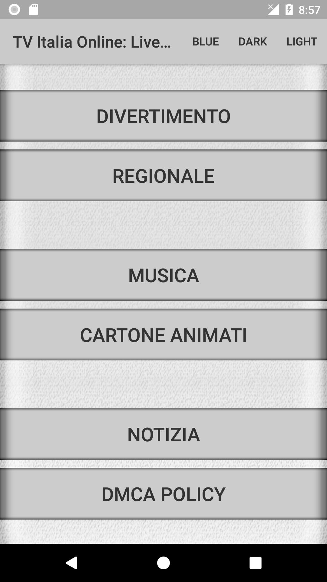 TV Italia Online Screenshot 3