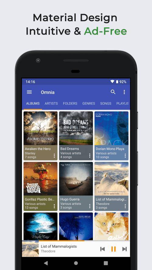 Omnia Music Player Ekran Görüntüsü 1