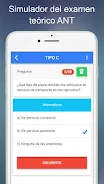 Simulador Examen ANT Ecuador スクリーンショット 1