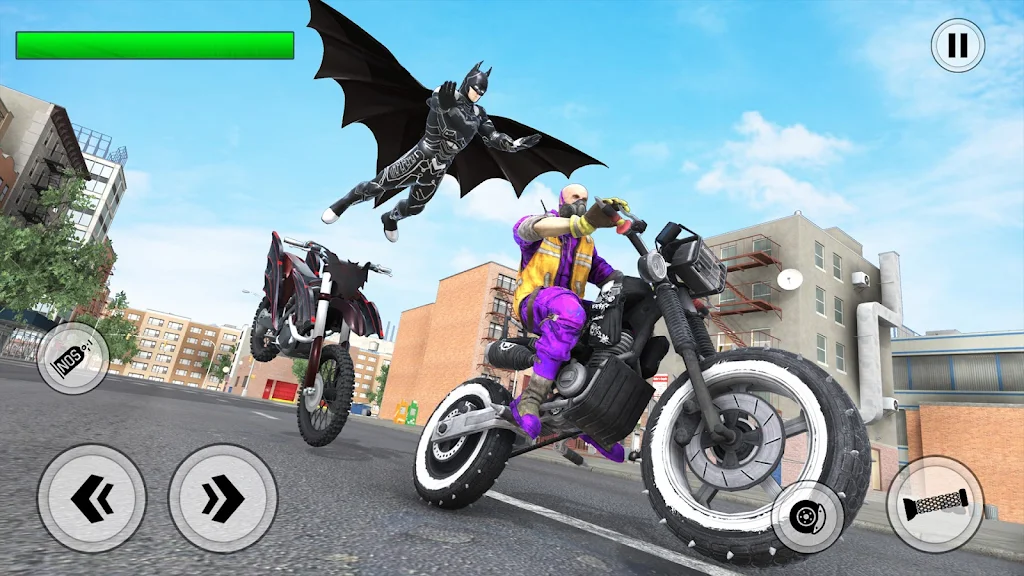 Rope Hero: Bat Superhero Games Tangkapan skrin 1