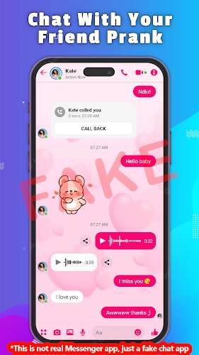 Fake Chat - Prank Message स्क्रीनशॉट 2