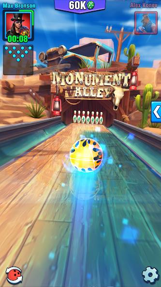 Bowling Crew — 3D bowling game Mod ဖန်သားပြင်ဓာတ်ပုံ 1