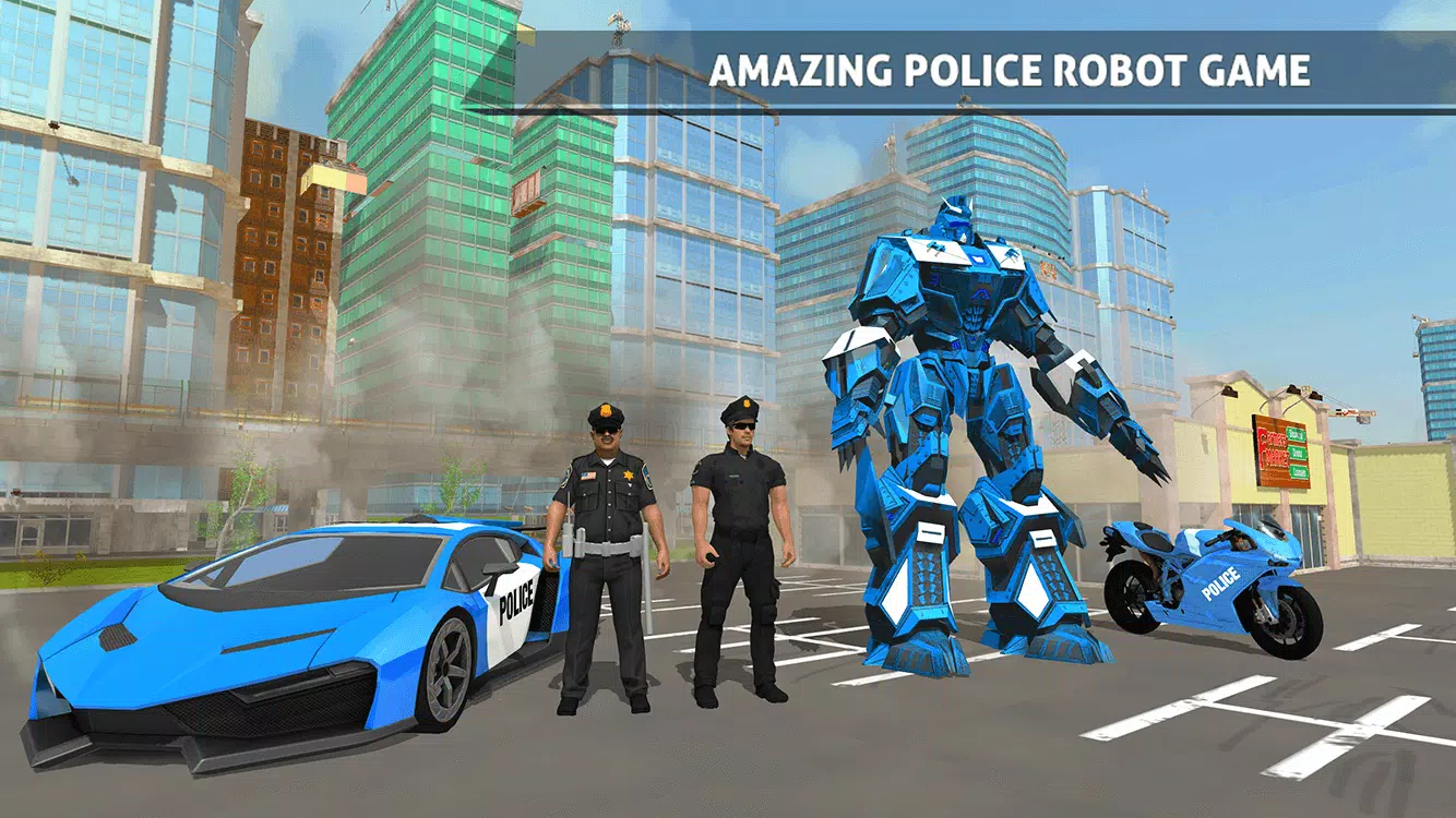 Police Robot Car Transporter Tangkapan skrin 3