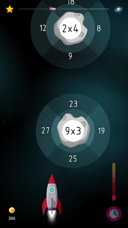 Space Math: Times Tables Games ภาพหน้าจอ 4