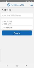 FortiClient VPN Captura de tela 1