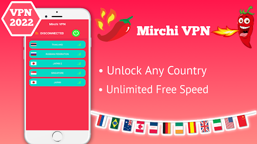 Mirchi VPN - Private & Fast स्क्रीनशॉट 1