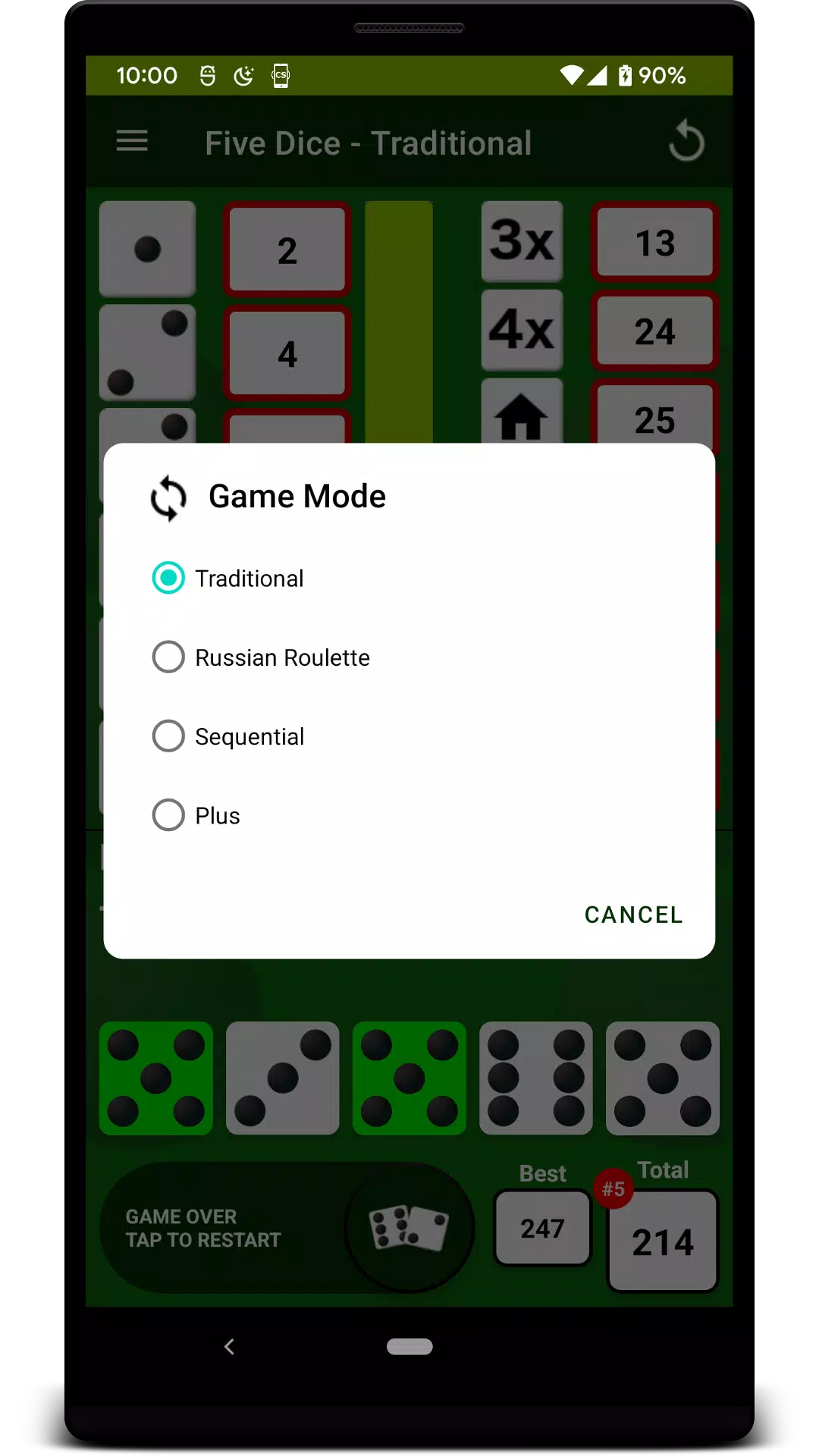 Five Dice Captura de tela 4