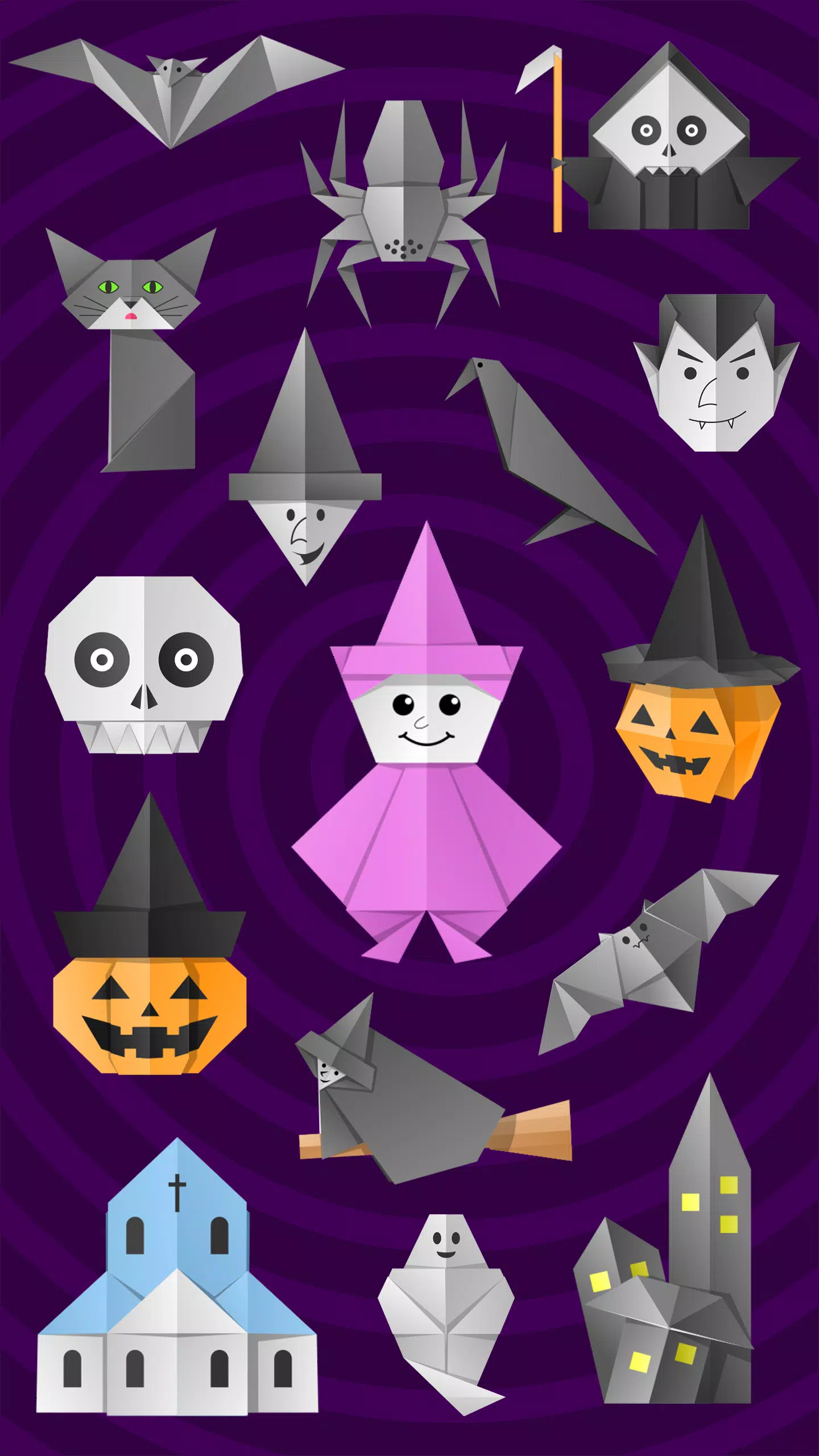Origami Halloween スクリーンショット 1