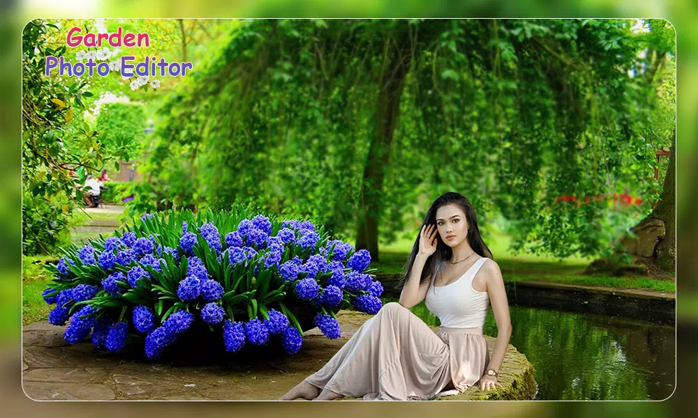 Garden Photo Frame Editor Captura de tela 2