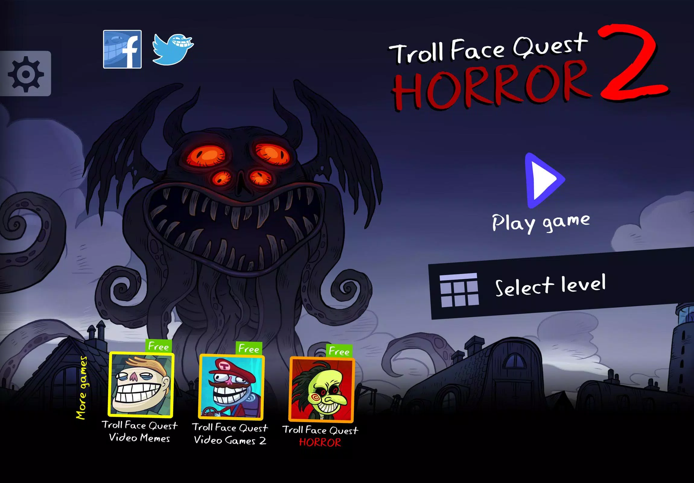 Troll Face Quest: Horror 2 ဖန်သားပြင်ဓာတ်ပုံ 1