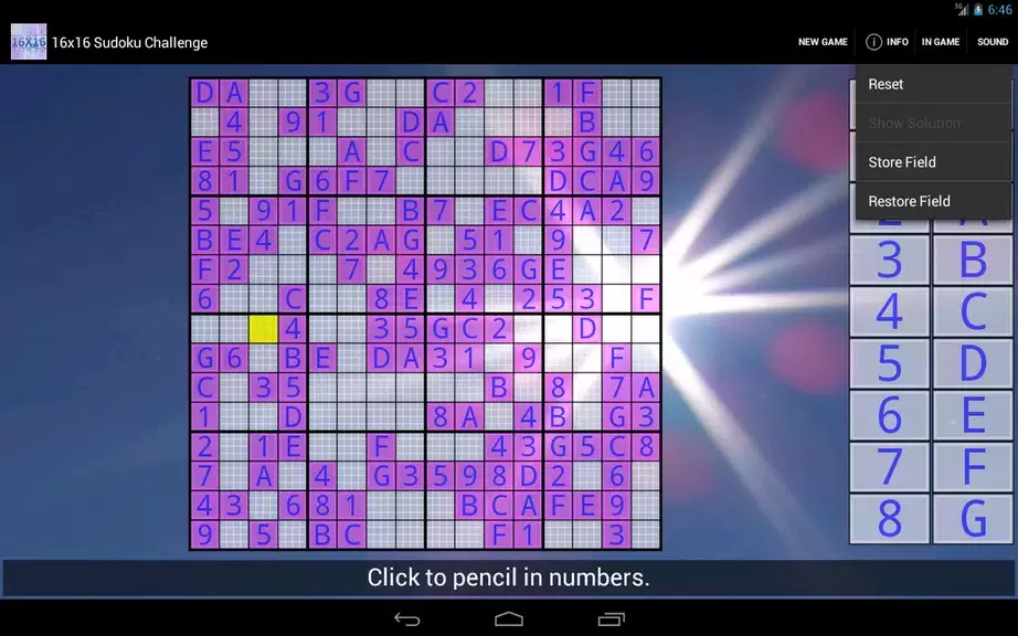 16x16 Sudoku Challenge HD 스크린샷 4