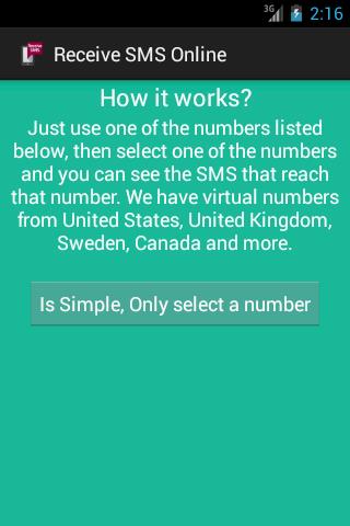 Receive SMS Online Screenshot 4