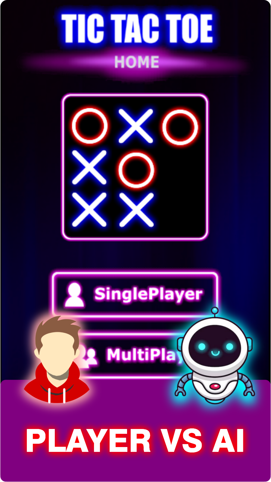 Tic Tac Toe Home : 2 Player XO Tangkapan skrin 3