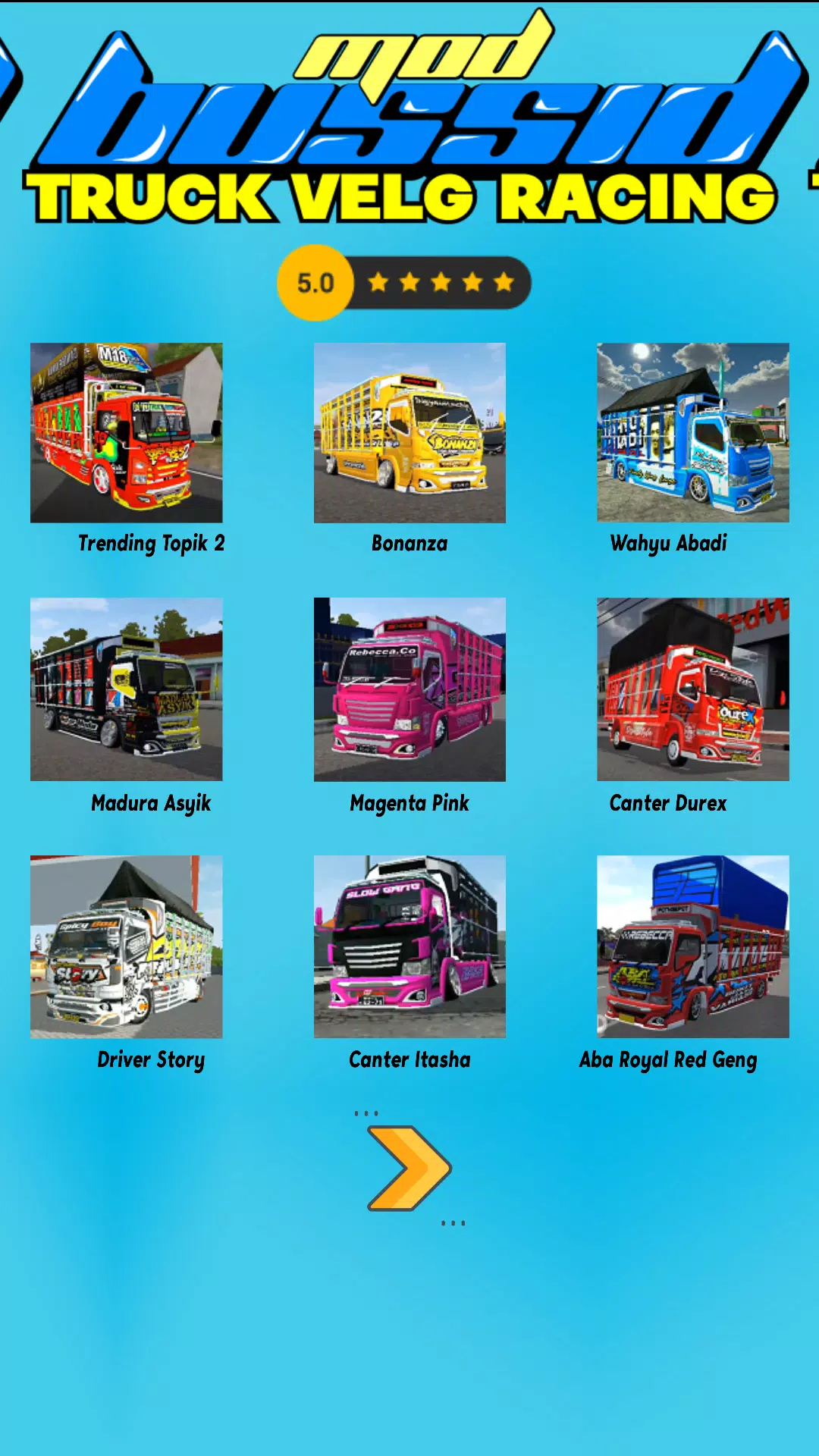 Mod Bussid Truck Velg Racing应用截图第2张