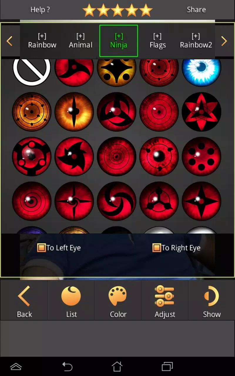 Sharingan - Eye And Hair Color Capture d'écran 3