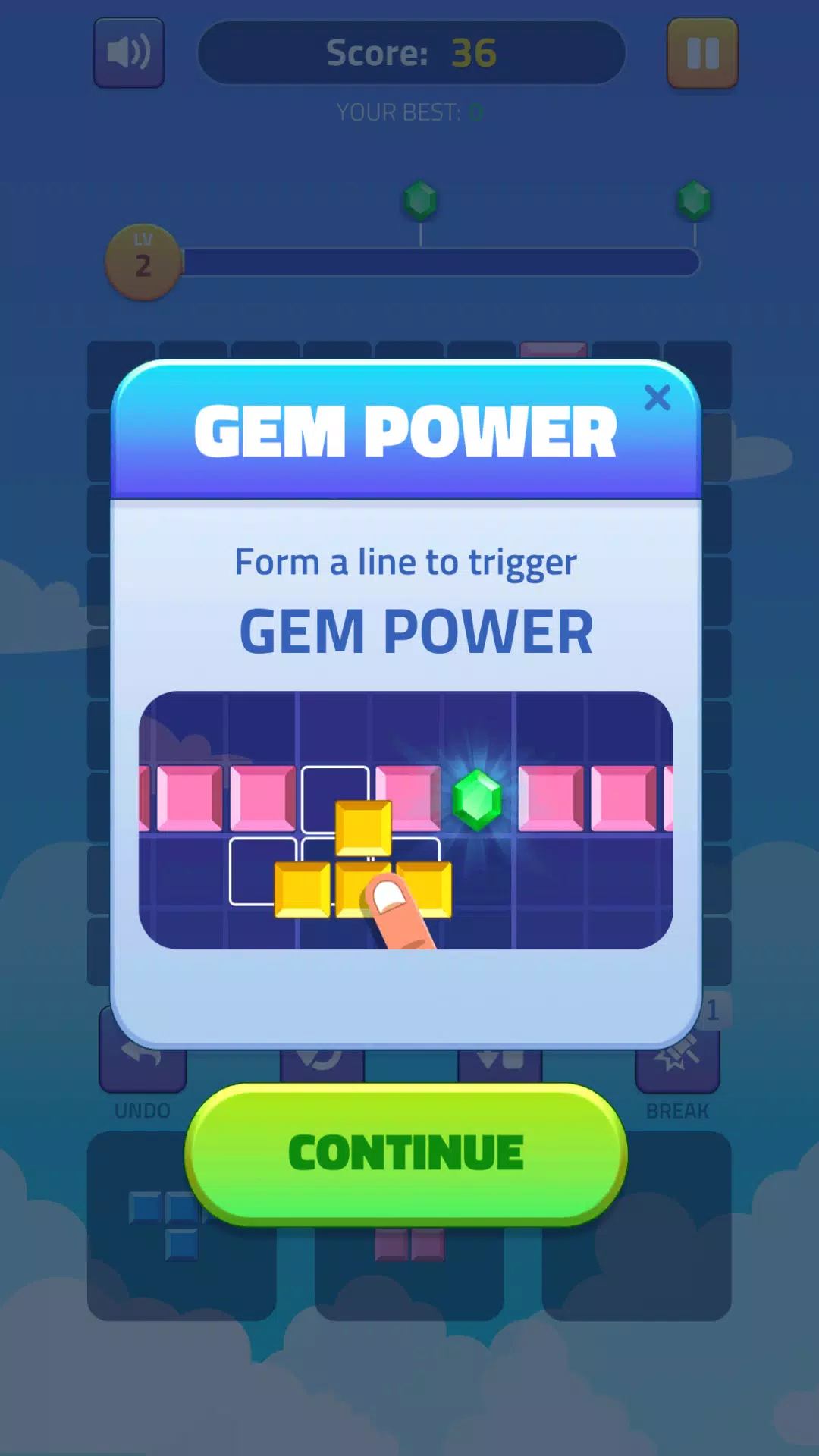 Block Puzzle - Gems Adventure Schermafbeelding 3