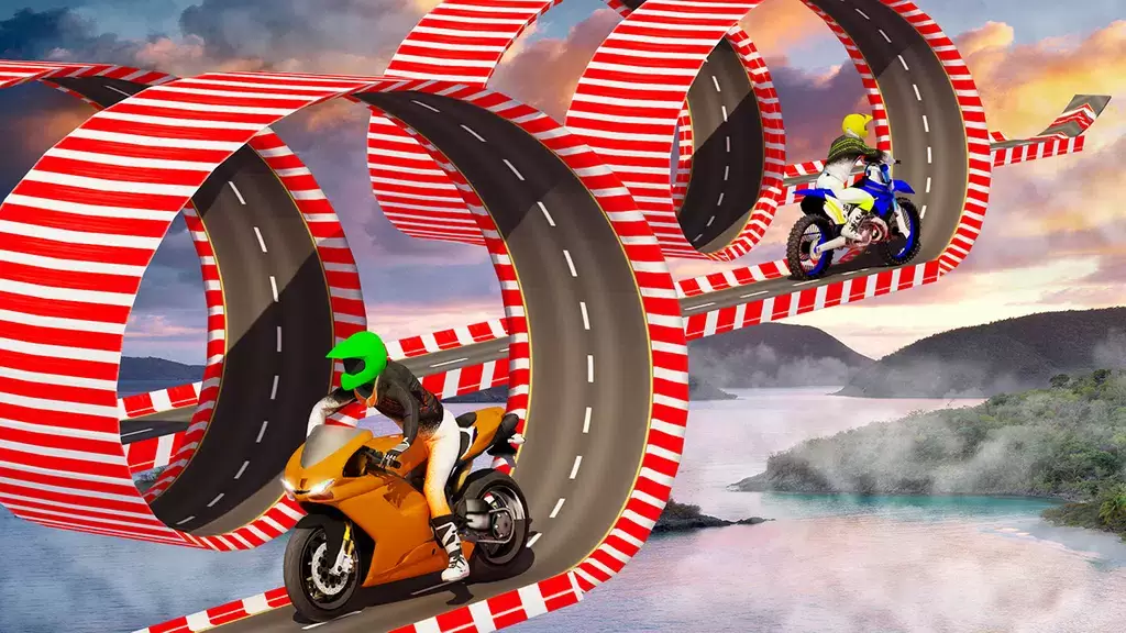 Stunt Bike Race Moto Drive 3D Captura de pantalla 3